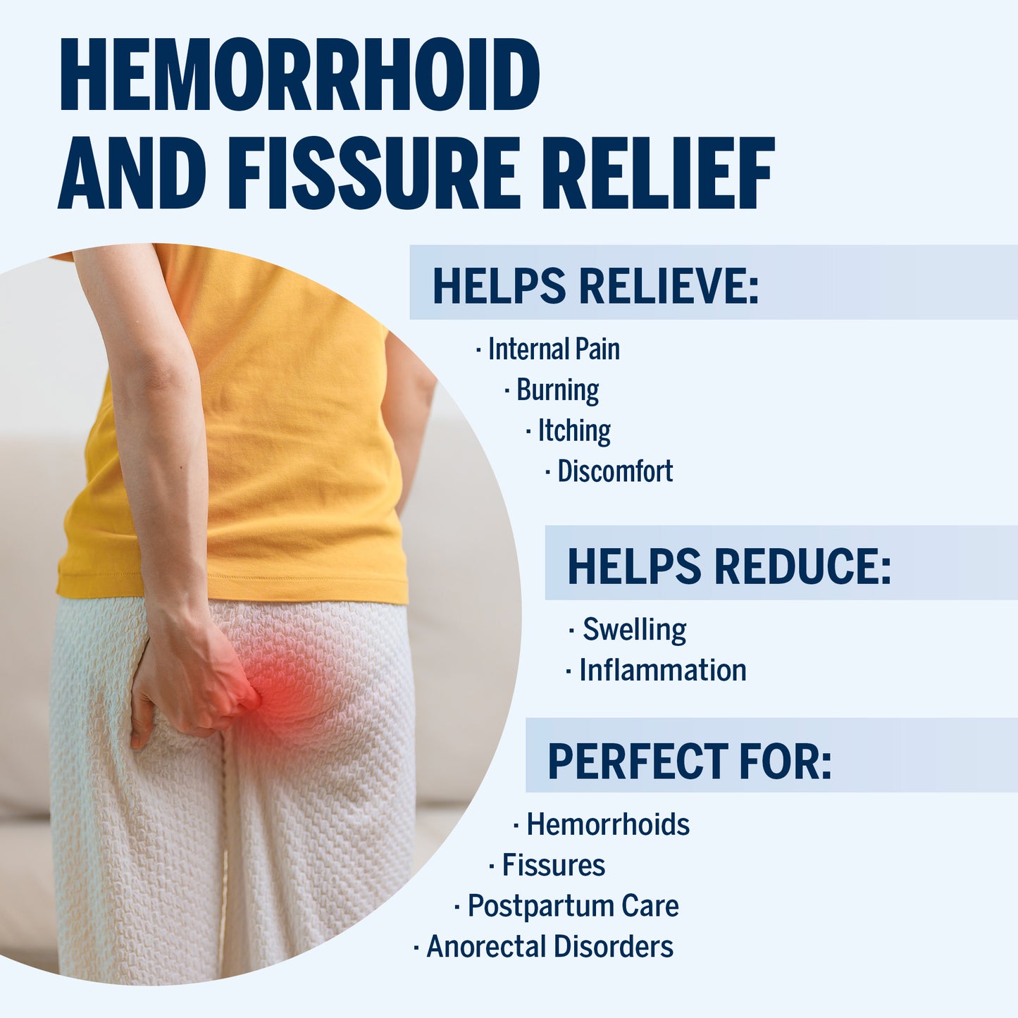 Ariella Hemorrhoid Treatment Suppository Gel: 6 Count - Natural & Herbal - Relieve Itching Burning Discomfort - Internal Relief - New Rounded Applicator - Nighttime Use