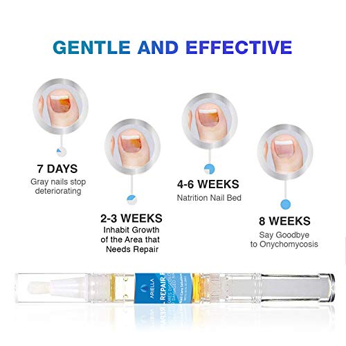Ariella Nail Fungus Treatment for Toenail and Fingernail, Maximum Strength Antifungal Nail Treatment Hydrates, Renews Yellow, Cracked and Split Nails