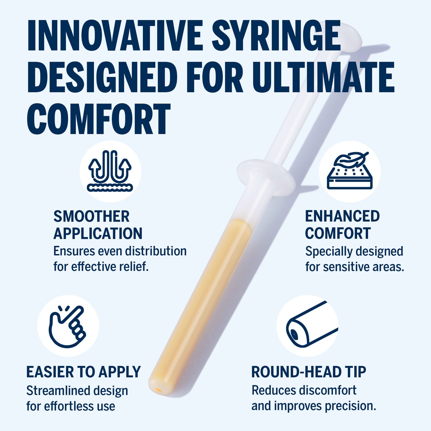 Hemorrhoid Suppository Gel: 12 Count with New Rounded Applicator