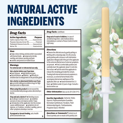 Hemorrhoid Suppository Gel: 12 Count with New Rounded Applicator