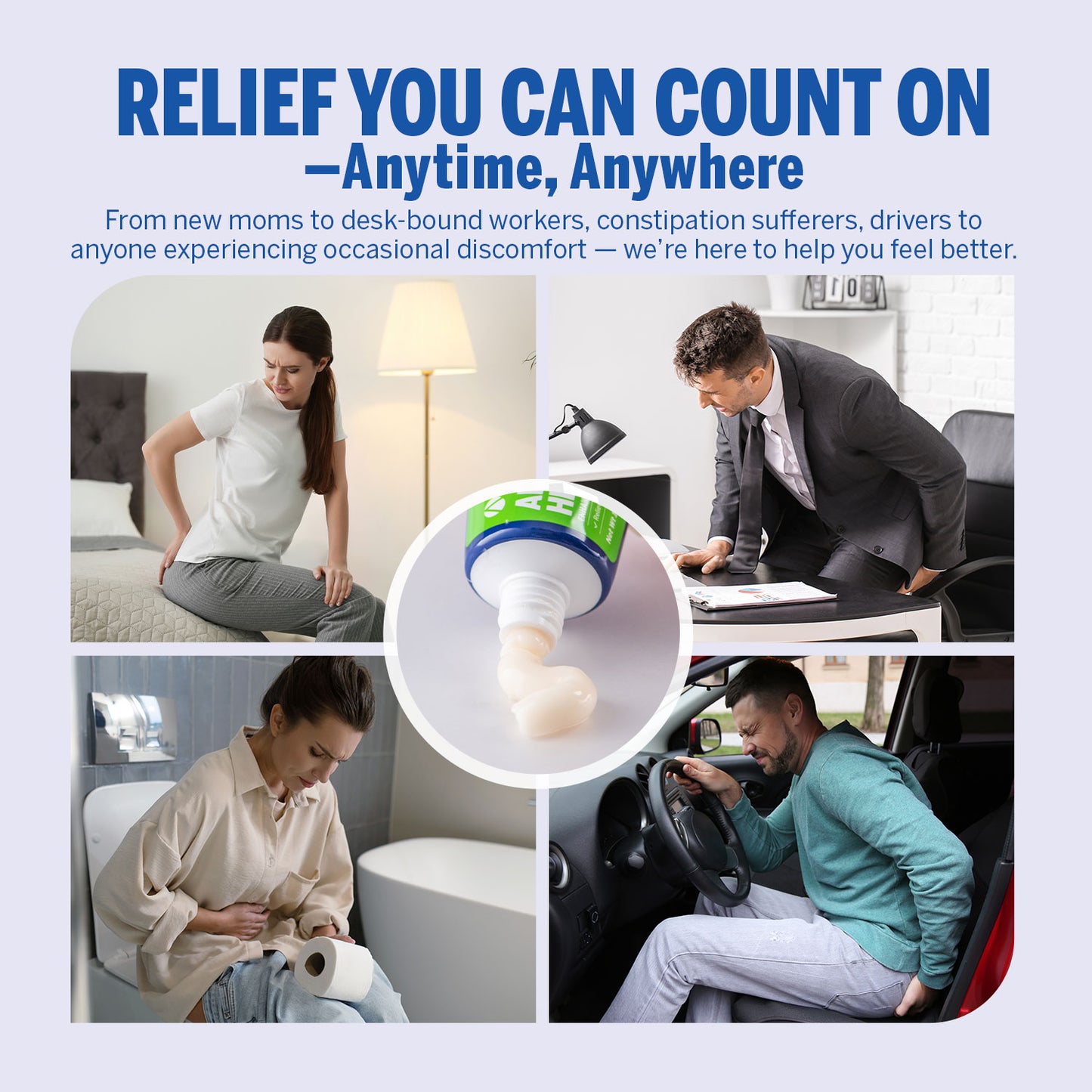 Advanced Hemorrhoid & Fissure Cream (1.7 Oz, Witch Hazel)