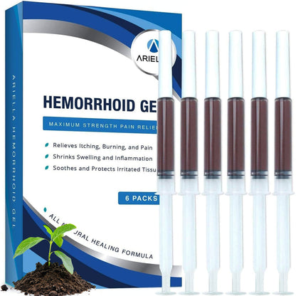 Hemorrhoid Treatment Suppository for Itch Discomfort: Hemorrhoid Shrinking Suppository Nature Gel- Best Fast Cure Burning Relief at Home (Earthy)