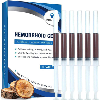 Hemorrhoid Treatment Suppository for Itch Discomfort: Hemorrhoid Shrinking Suppository Nature Gel- Best Fast Cure Burning Relief at Home (Woody)